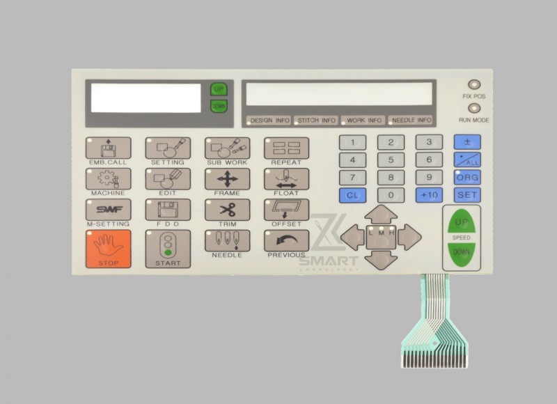 GP-047408 tastaturfilm 10003AAT10 tastaturpanel Tastaturmembranbryter Generisk SWF T1201 Broderi maskin Reservedeler