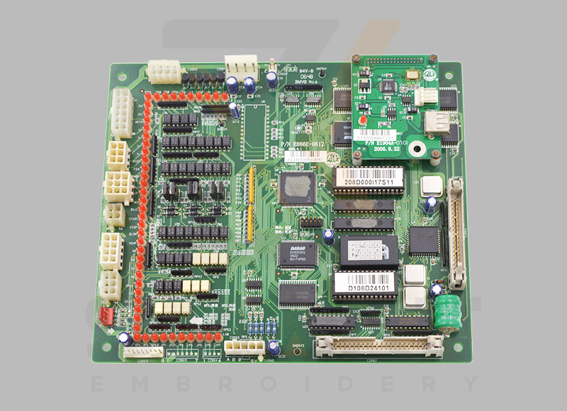 Ekte brukt Dahao Electronic CPU Board Original Hovedkort P/N E866 Kinesisk broderimaskin Reservedeler