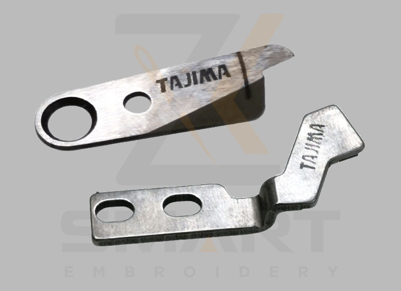 Tajima broderi maskin blad fast og bevegelig kniv