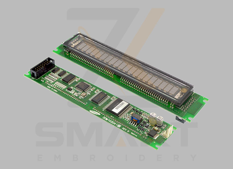 20M102DA1 Operasjonshodekarakterer VFD brukt skjermbilde Dot Matrix Display Module 5VDC Power Parallel Serial Interface