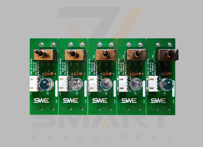 BD-000004 EMB-SWF-H SWF HEAD ON OFF SWITTY TABARE CARD REV01 (EMB-9,15) SunStar Embroidery Machine Spare Parts