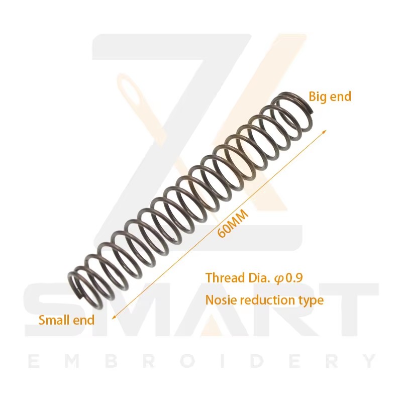 Presser Foot Return Spring Noise Reduction Type Thread Dia. 1MM Lengde 60MM Tajima SWF Chinese Embroidery Machine Parts