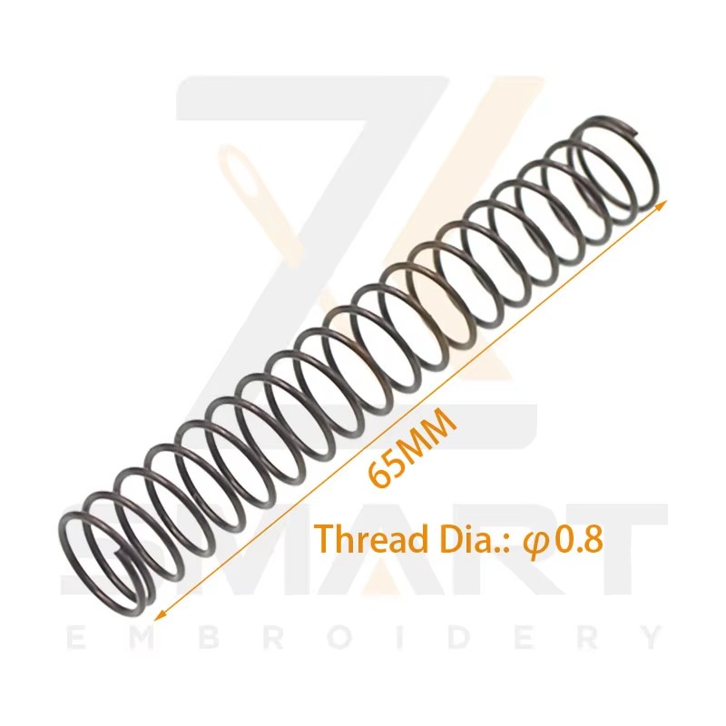 Presser Foot Return Spring Thread Dia. 0.8MM Lengde 65MM Tajima SWF Kinesisk Embroidery Machine Parts N0502TJ-0.8*65