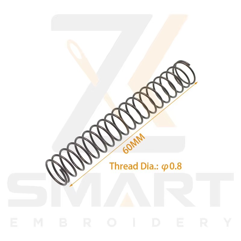 Presser Foot Return Spring Thread Dia. 0.8MM Lengde 60MM For Tajima SWF Kinesisk Embroidery Machine N0502-0.8*55