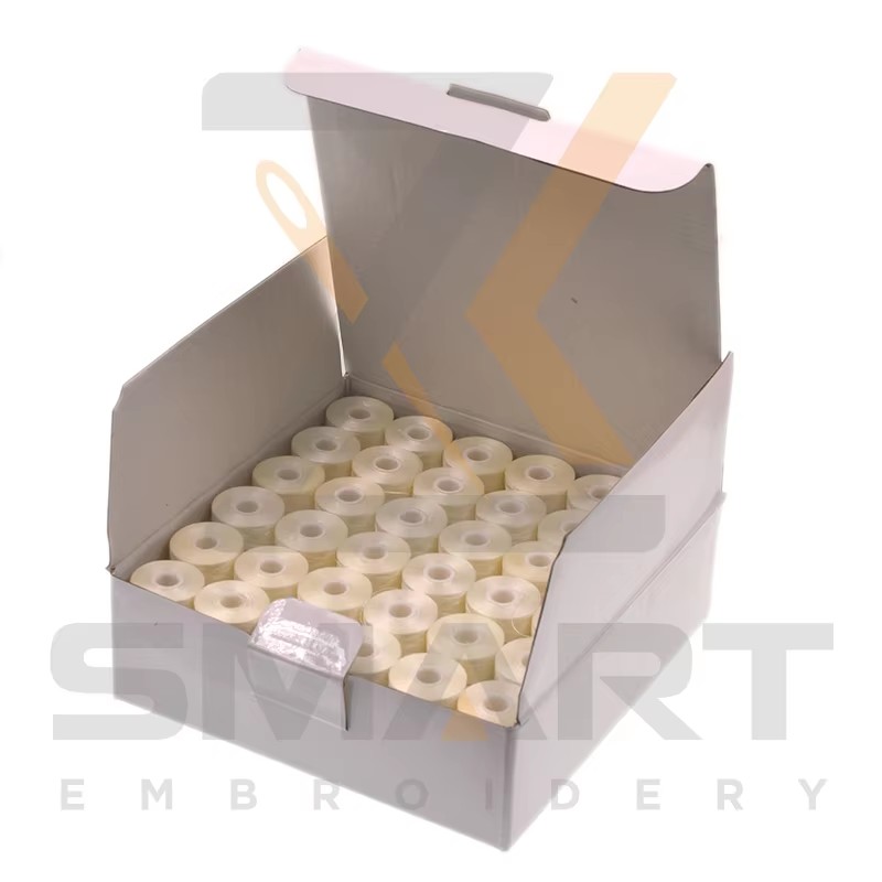 144 Stykker L Størrelse Hvit Farge Pre-sår Bobbins Embroidery Machine Parts R06-75D/2W-L