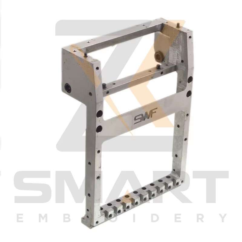 Brukt Original SWF 9 Farger Needle Bar Case med Thread Lock Device Holes Embroidery Machine Parts N0102SWF901-U