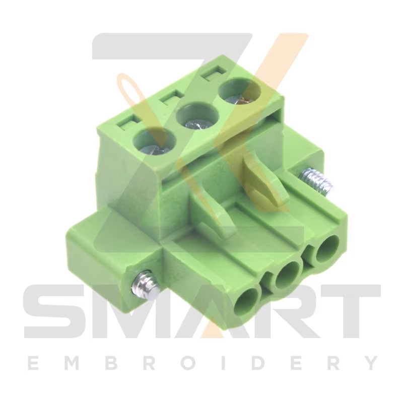 10 stykker L type 3 Pins Connector for Embroidery Machine Drivers Parts E12-CZ-L3-F