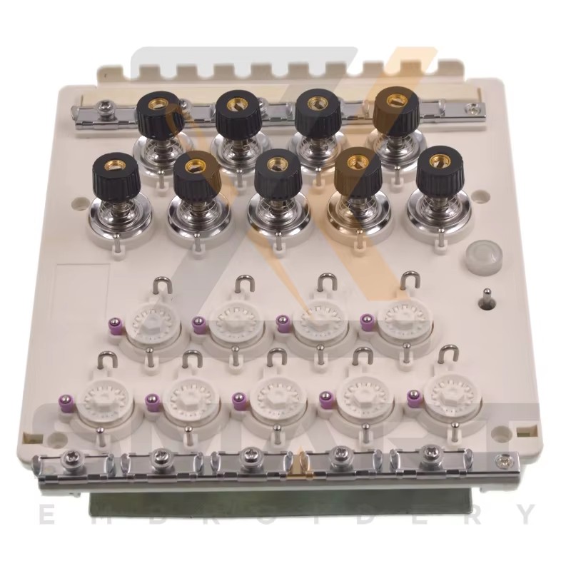 9 Farge Spenning Base Unit For Kinesiske Embroidery Maskiner T0104-TJ09