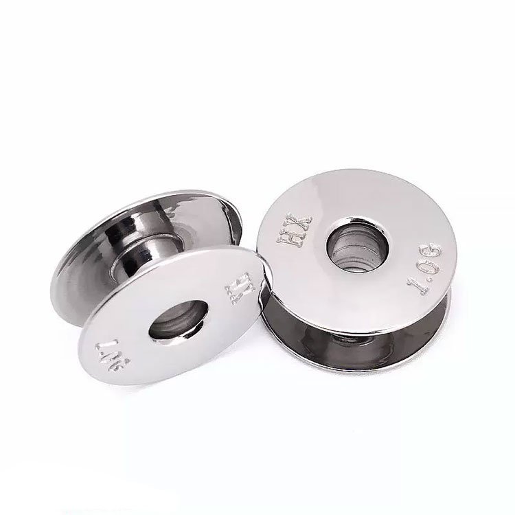 Embroidery maskin rustfritt stål shuttle core, super hard, slitesterk, rustbestandig, 1.0 ganger diameteren, 2.1cm rustfritt stål shuttle core